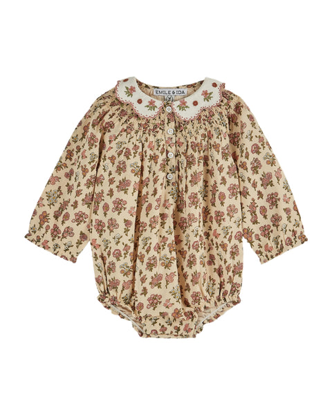 Emile at Ida Baby Romper ~ Champetre Rose