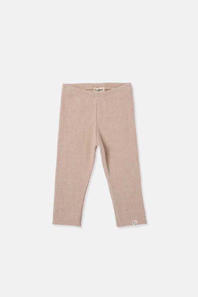 Cozmo Soft Rib Baby Leggings ~ Beige