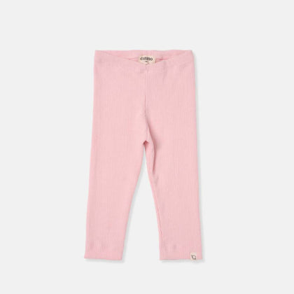 Cozmo Soft Rib Baby Leggings ~ Pink