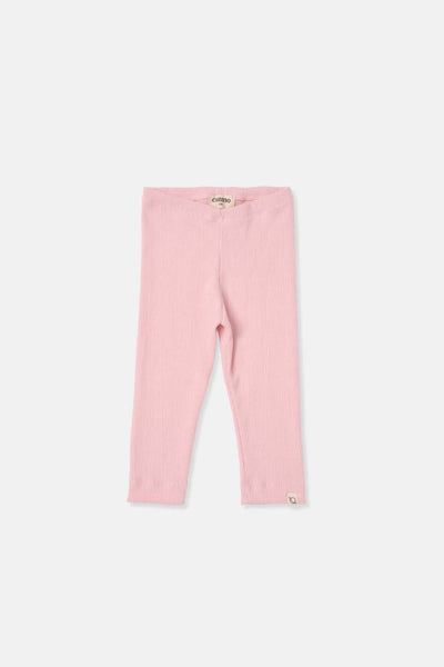 Cozmo Soft Rib Baby Leggings ~ Pink