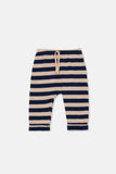 Cozmo Wide Stripe Baby Pau Sweater~ Beige Navy