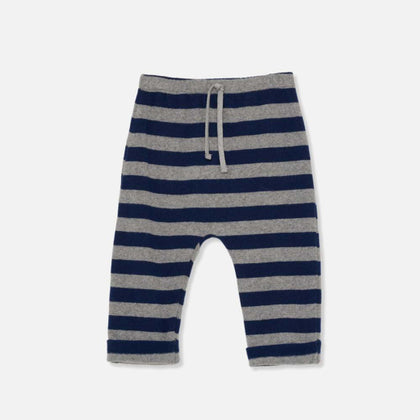 Cozmo Wide Stripe Baby Zack Pants ~ Grey Navy