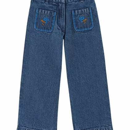 Emile at Ida Denim Emb Pantalon