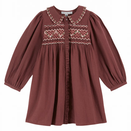 Emile at Ida Smocked Dress ~ Violine