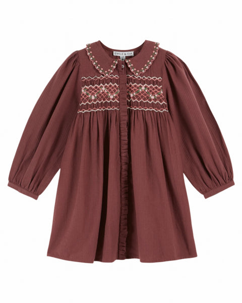 Emile at Ida Smocked Dress ~ Violine