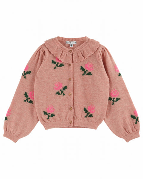Emile at Ida Cardigan ~ Fleurs