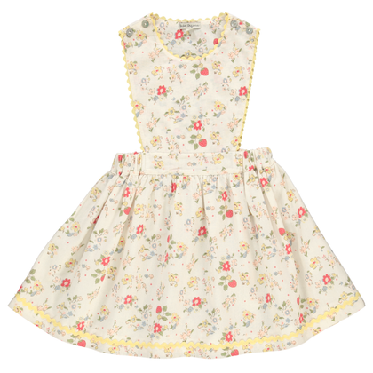 Bebe Organic Anncie Apron Dress ~ Strawberry Field