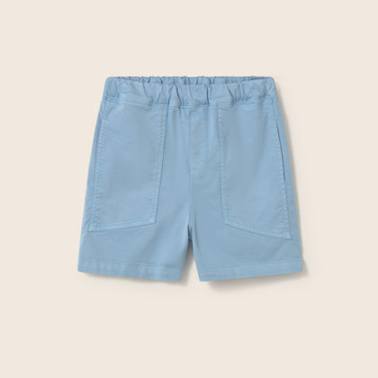 Cozmo Palm Twill Short ~ Blue