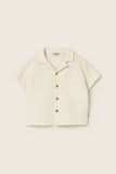 Cozmo Abel Soft Gauze Baby Shirt ~ Ivory