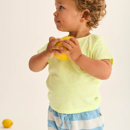 Cozmo Cali Blue Striped Shorts