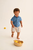 Cozmo Roy Striped Cotton Shorts