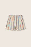 Cozmo Roy Striped Cotton Shorts