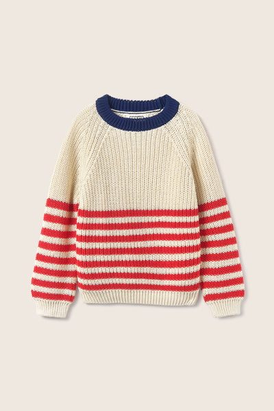Cozmo Reed Sweater ~ Ivory Tomato