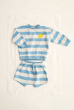 Cozmo Blue Striped Kelly Sweatshirt