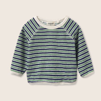 Cozmo Fenix Striped Terry Cloth Sweatshirt