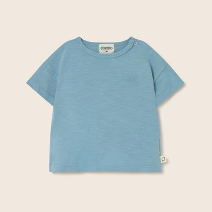 Cozmo Basic Baby Slub T shirt ~ Blue