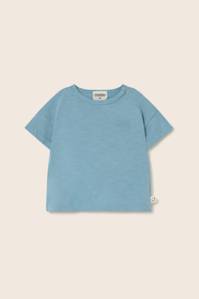 Cozmo Basic Baby Slub T shirt ~ Blue