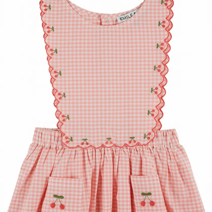 Emile at Ida Robe Tablier Brodee Cerises ~ Vivi