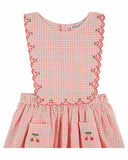 Emile at Ida Robe Tablier Brodee Cerises ~ Vivi