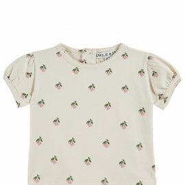 Emile at Ida Tshirt Imprime ~ Cerisette Creme