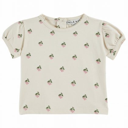 Emile at Ida Tshirt Imprime ~ Cerisette Creme
