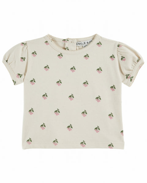 Emile at Ida Tshirt Imprime ~ Cerisette Creme