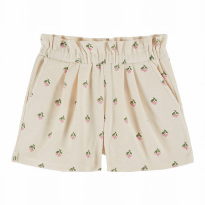 Emile at Ida Short Eponge Imprime ~ Cerisette Creme
