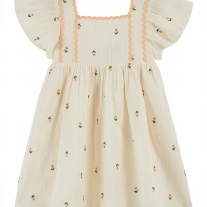 Emile at Ida Robe Brodee All Over ~ Creme