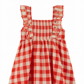 Emile at Ida Robe Brodee Carreau ~ Vichy Rouge