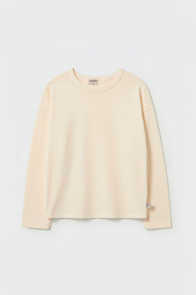 Cozmo Basic Warm Slub Tshirt ~ Ivory