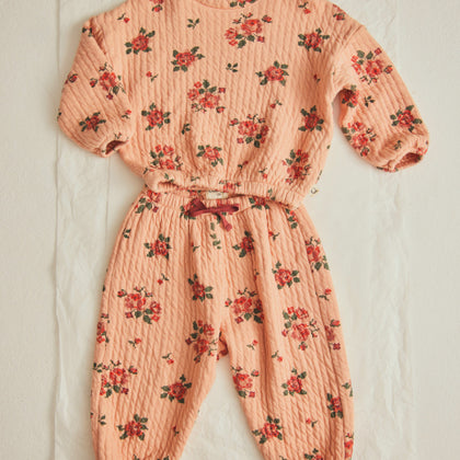 Cozmo Erin Quilted Floral Print Set