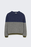 Cozmo Tigris Navy Tweed Knit Sweater
