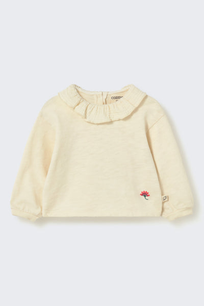 Cozmo Clara Baby Ruffle T-Shirt ~ Ivory