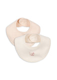 Konges Fio Stripe 2 Pack Bibs ~ Blush