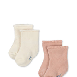 Konges Fanga Vicino 2 Pack Terry Socks ~ Cameo Rose