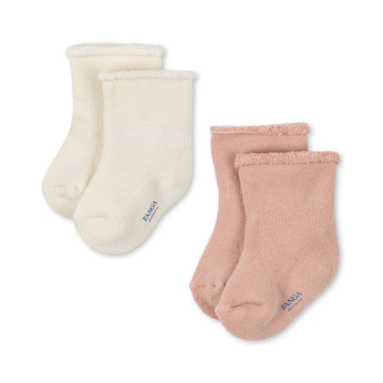 Konges Fanga Vicino 2 Pack Terry Socks ~ Cameo Rose
