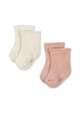 Konges Fanga Vicino 2 Pack Terry Socks ~ Cameo Rose