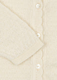 Konges Venti Pointelle Cardigan ~ Antique White