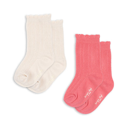 Konges 2 Pack Pointelle Socks