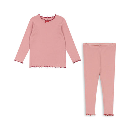 Konges Rivi Rib Pajama Set ~ Mellow Rose