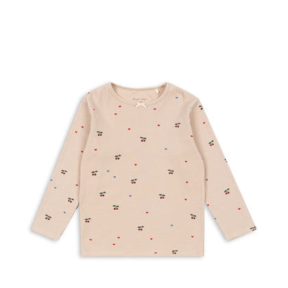 Konges Ella LS Tee GOTS ~ Cherry Coeur