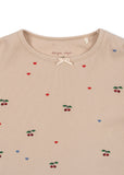 Konges Ella LS Tee GOTS ~ Cherry Coeur