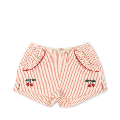 Konges Ellie Frill Shorts GOTS ~ Amour Stripe