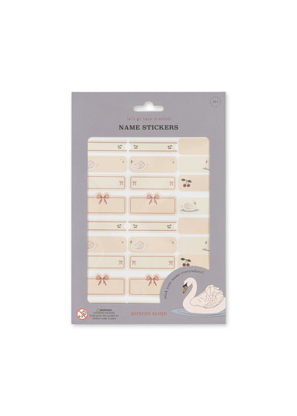 Konges Name Stickers 60pcs ~ Swan