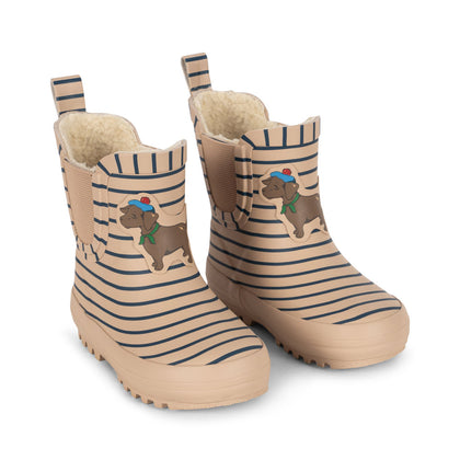 Konges Rain Boot ~ Stripe La Mer