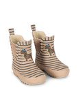 Konges Rain Boot ~ Stripe La Mer