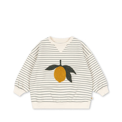 Konges Amio Sweatshirt ~ Cilantro Stripe