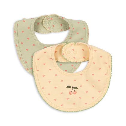Konges Basic 2 Pack Bibs ~ Coeur Golden