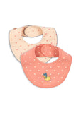 Konges Basic 2 Pack Bibs ~ Coeur/Teddy