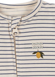 Konges Basic Zip Onesie ~ Stripe Como